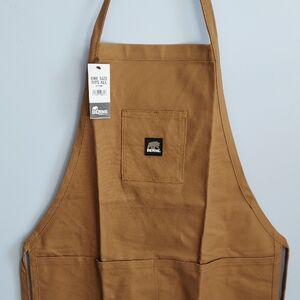 Berne Tan Cotton Canvas Apron with Pockets, One Size Fits All, Unisex, NEW